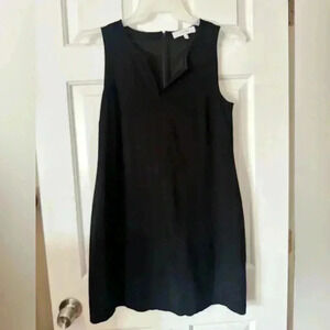 Lark & Ro Black sleeveless shift mini dress, size 6